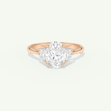 2.0 CT Oval Cut Three Stone Lab-Grown Diamond Engagement Ring