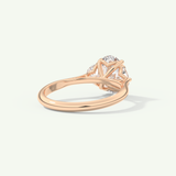 2.0 CT Oval Cut Three Stone Lab-Grown Diamond Engagement Ring