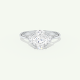 2.0 CT Oval Cut Three Stone Lab-Grown Diamond Engagement Ring