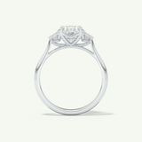 2.0 CT Oval Cut Three Stone Lab-Grown Diamond Engagement Ring