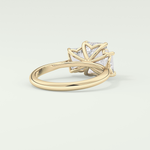 2.0 CT Emerald Cut Three Stone Lab-Grown Diamond Engagement Ring 2