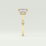 2.0 CT Emerald Cut Three Stone Lab-Grown Diamond Engagement Ring 4