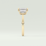 2.0 CT Emerald Cut Three Stone Lab-Grown Diamond Engagement Ring 4