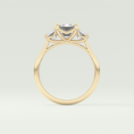 2.0 CT Emerald Cut Three Stone Lab-Grown Diamond Engagement Ring 6