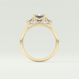 2.0 CT Emerald Cut Three Stone Lab-Grown Diamond Engagement Ring 6