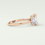 2.0 CT Emerald Cut Three Stone Lab-Grown Diamond Engagement Ring 9