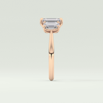 2.0 CT Emerald Cut Three Stone Lab-Grown Diamond Engagement Ring 10