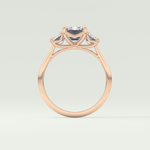 2.0 CT Emerald Cut Three Stone Lab-Grown Diamond Engagement Ring 12