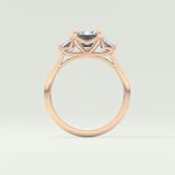 2.0 CT Emerald Cut Three Stone Lab-Grown Diamond Engagement Ring 12