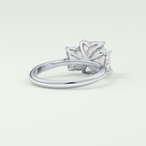2.0 CT Emerald Cut Three Stone Lab-Grown Diamond Engagement Ring 14