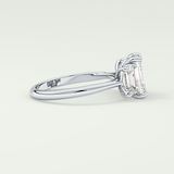 2.0 CT Emerald Cut Three Stone Lab-Grown Diamond Engagement Ring 15