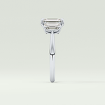 2.0 CT Emerald Cut Three Stone Lab-Grown Diamond Engagement Ring 16