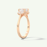 2.0 CT Cushion Cut Three Stone Lab-Grown Diamond Engagement Ring