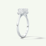 2.0 CT Cushion Cut Three Stone Lab-Grown Diamond Engagement Ring