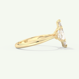 2.0 CT Marquise Cut Three Stone Lab-Grown Diamond Engagement Ring