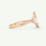 2.0 CT Marquise Cut Three Stone Lab-Grown Diamond Engagement Ring