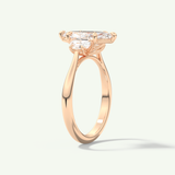 2.0 CT Marquise Cut Three Stone Lab-Grown Diamond Engagement Ring