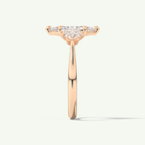 2.0 CT Marquise Cut Three Stone Lab-Grown Diamond Engagement Ring