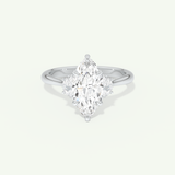 2.0 CT Marquise Cut Three Stone Lab-Grown Diamond Engagement Ring