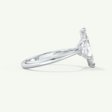 2.0 CT Marquise Cut Three Stone Lab-Grown Diamond Engagement Ring