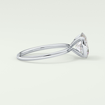 2.0 CT Oval Cut Half Bezel Solitaire Lab-Grown Diamond Engagement Ring 15