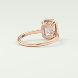 2.0 CT Emerald Cut Bezel Solitaire Lab-Grown Diamond Engagement Ring 8