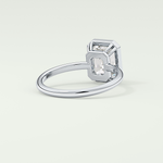 2.0 CT Emerald Cut Bezel Solitaire Lab-Grown Diamond Engagement Ring 14