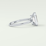 2.0 CT Emerald Cut Bezel Solitaire Lab-Grown Diamond Engagement Ring 15