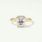 2.0 CT Radiant Cut Bezel Solitaire Lab-Grown Diamond Engagement Ring 1