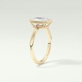 2.0 CT Radiant Cut Bezel Solitaire Lab-Grown Diamond Engagement Ring 5