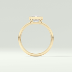 2.0 CT Radiant Cut Bezel Solitaire Lab-Grown Diamond Engagement Ring 6