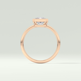 2.0 CT Radiant Cut Bezel Solitaire Lab-Grown Diamond Engagement Ring 12