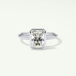 2.0 CT Radiant Cut Bezel Solitaire Lab-Grown Diamond Engagement Ring 13