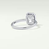 2.0 CT Radiant Cut Bezel Solitaire Lab-Grown Diamond Engagement Ring 14