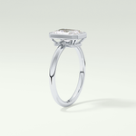 2.0 CT Radiant Cut Bezel Solitaire Lab-Grown Diamond Engagement Ring 17
