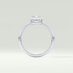 2.0 CT Radiant Cut Bezel Solitaire Lab-Grown Diamond Engagement Ring 18