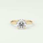 2.0 CT Round Cut Solitaire Lab-Grown Diamond Engagement Ring 1