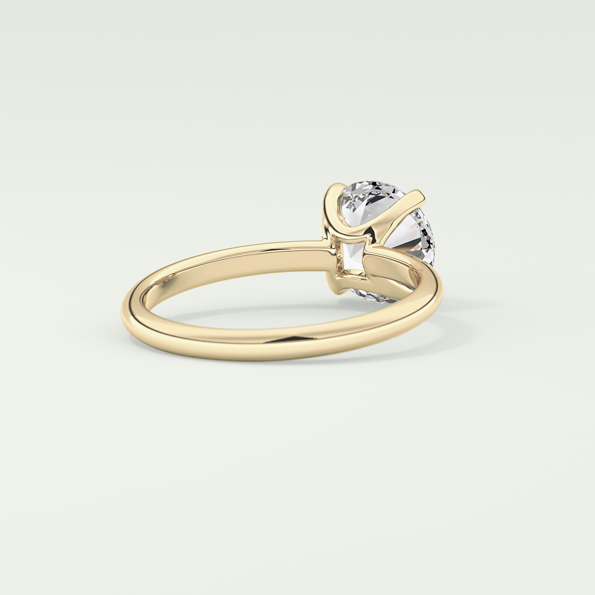 2.0 CT Round Cut Solitaire Lab-Grown Diamond Engagement Ring 2