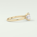 2.0 CT Round Cut Solitaire Lab-Grown Diamond Engagement Ring 3