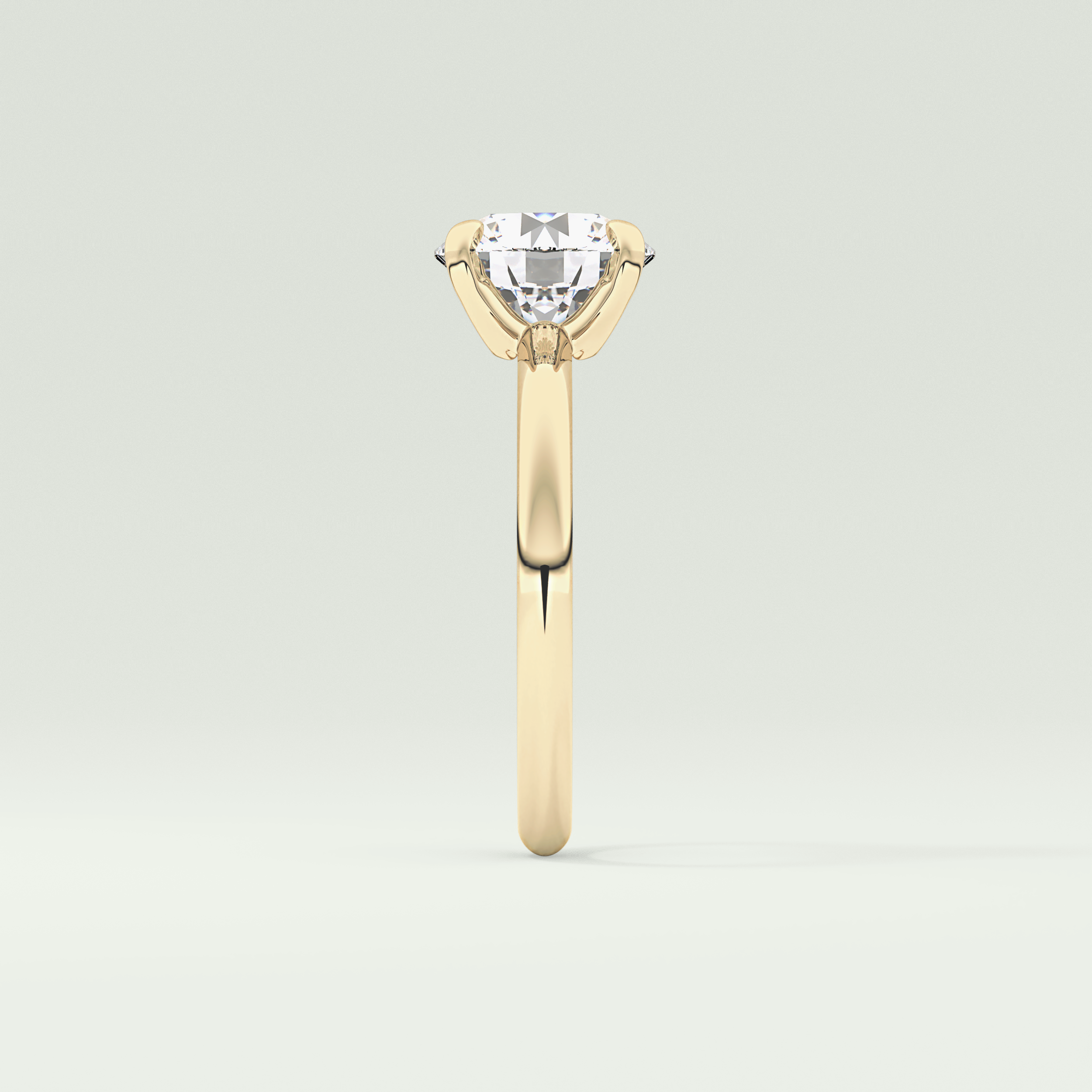 2.0 CT Round Cut Solitaire Lab-Grown Diamond Engagement Ring 4