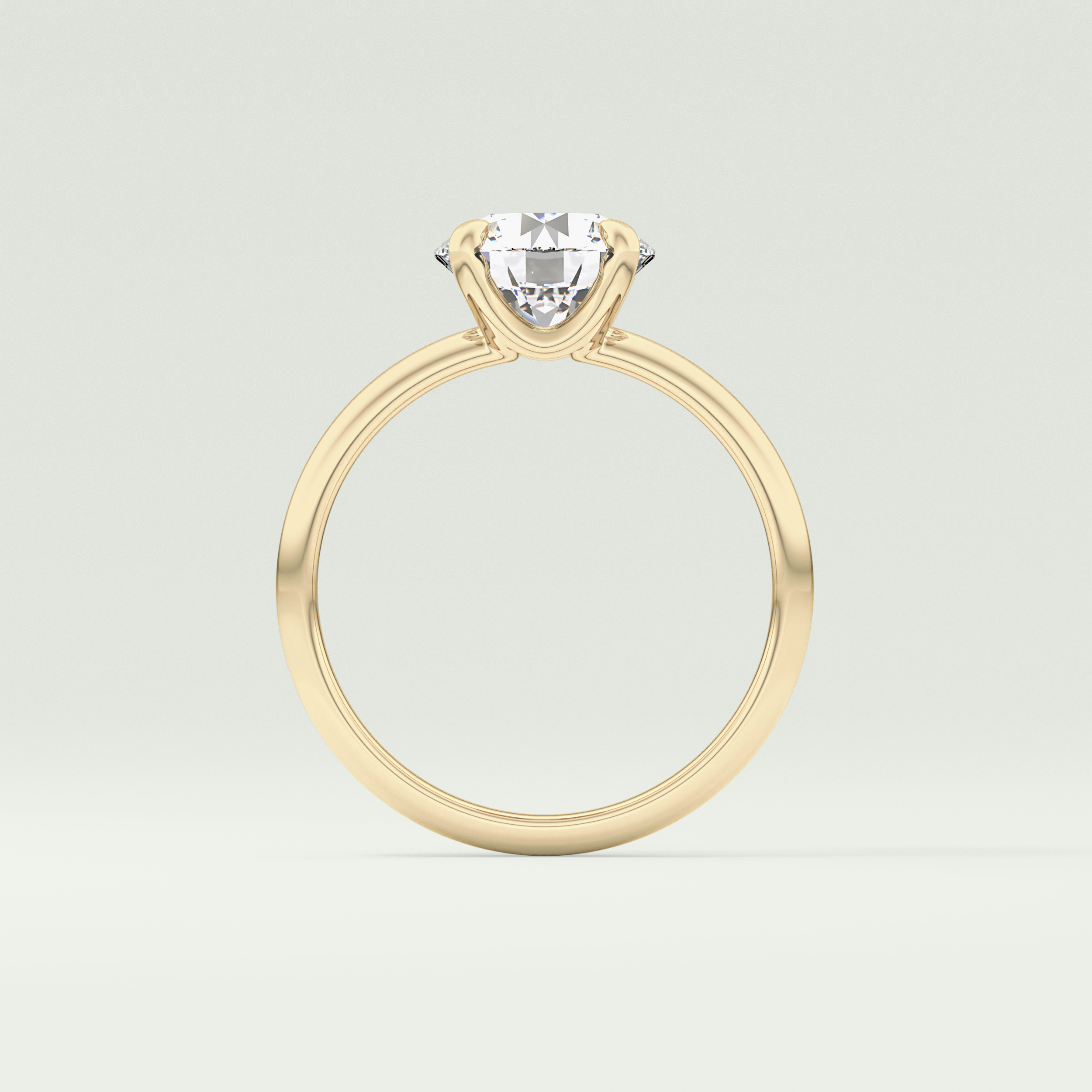 2 CT Round Cut Solitaire Moissanite Engagement Ring 6