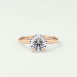 2.0 CT Round Cut Solitaire Lab-Grown Diamond Engagement Ring 7