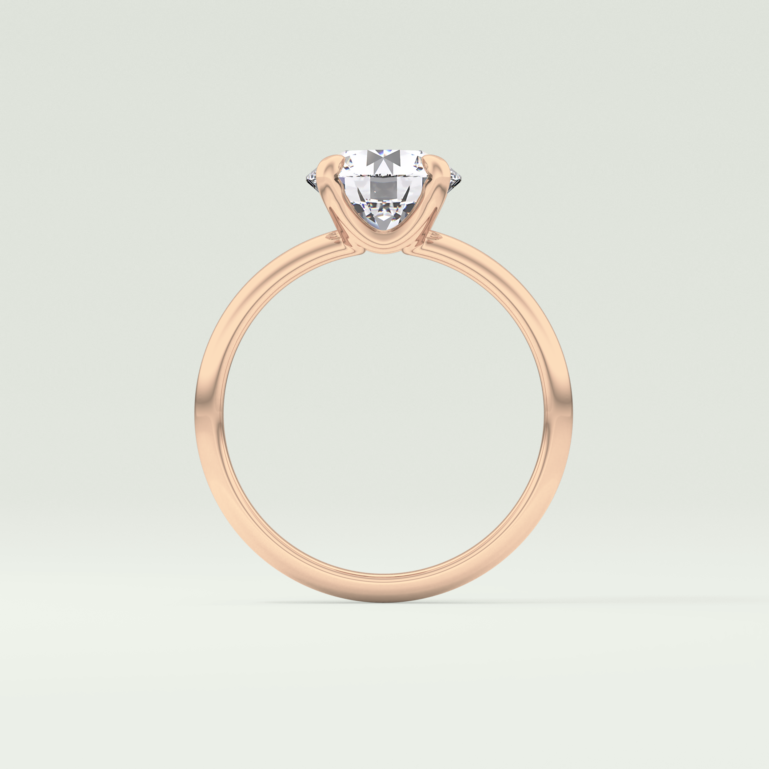 2.0 CT Round Cut Solitaire Lab-Grown Diamond Engagement Ring 12