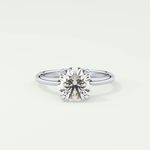 2.0 CT Round Cut Solitaire Lab-Grown Diamond Engagement Ring 13