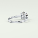 2.0 CT Round Cut Solitaire Lab-Grown Diamond Engagement Ring 14