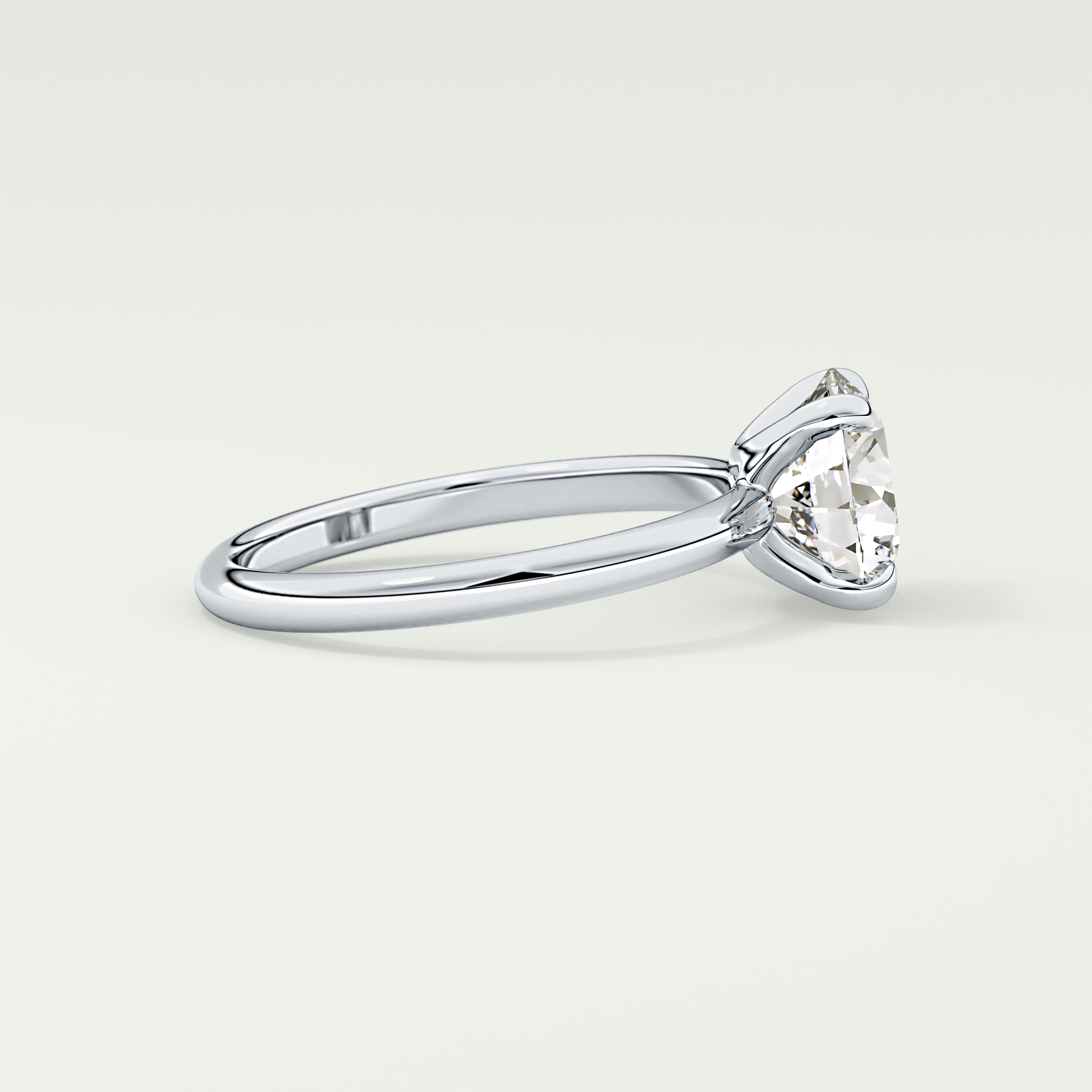 2.0 CT Round Cut Solitaire Lab-Grown Diamond Engagement Ring 15