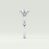 2.0 CT Round Cut Solitaire Lab-Grown Diamond Engagement Ring 16
