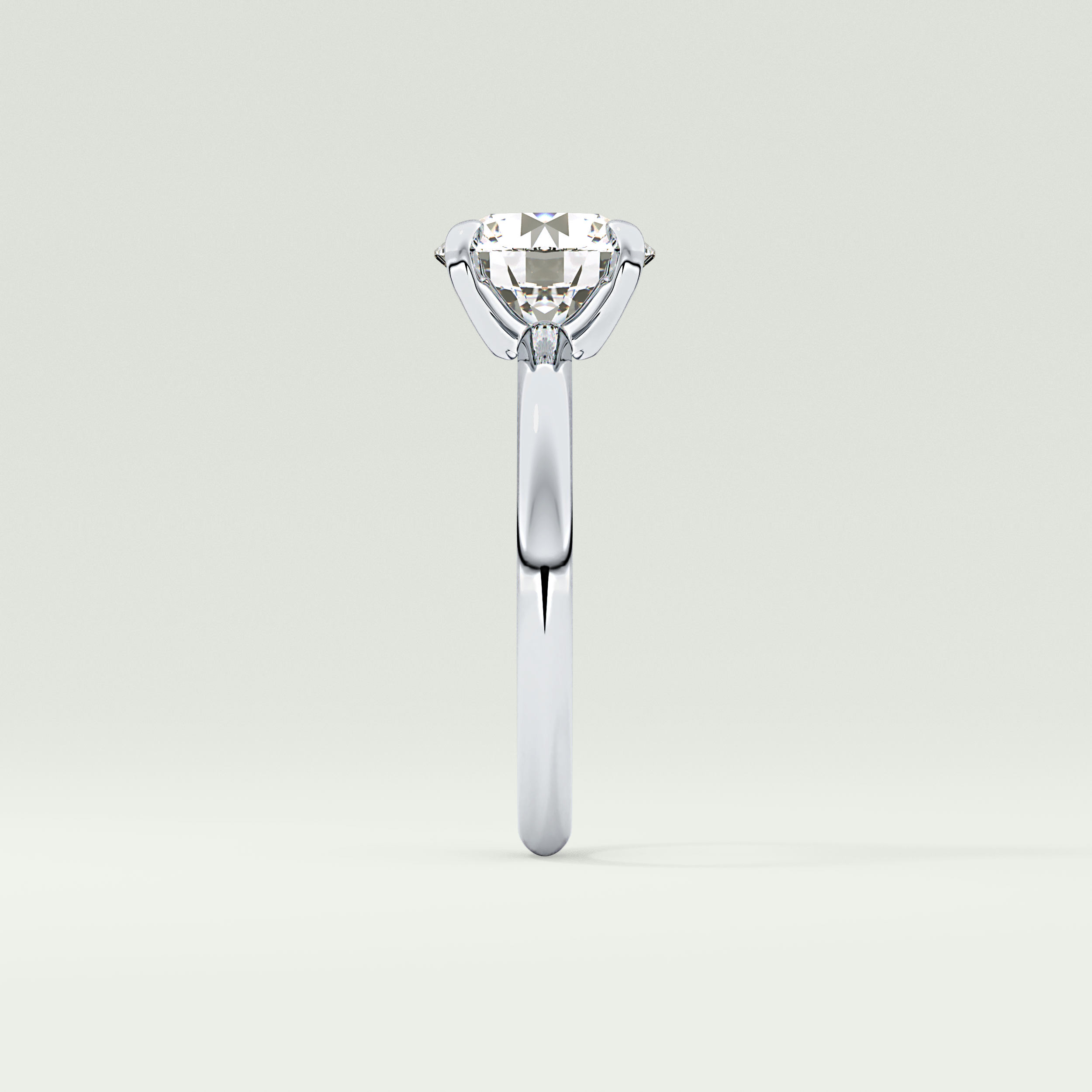 2.0 CT Round Cut Solitaire Lab-Grown Diamond Engagement Ring 16