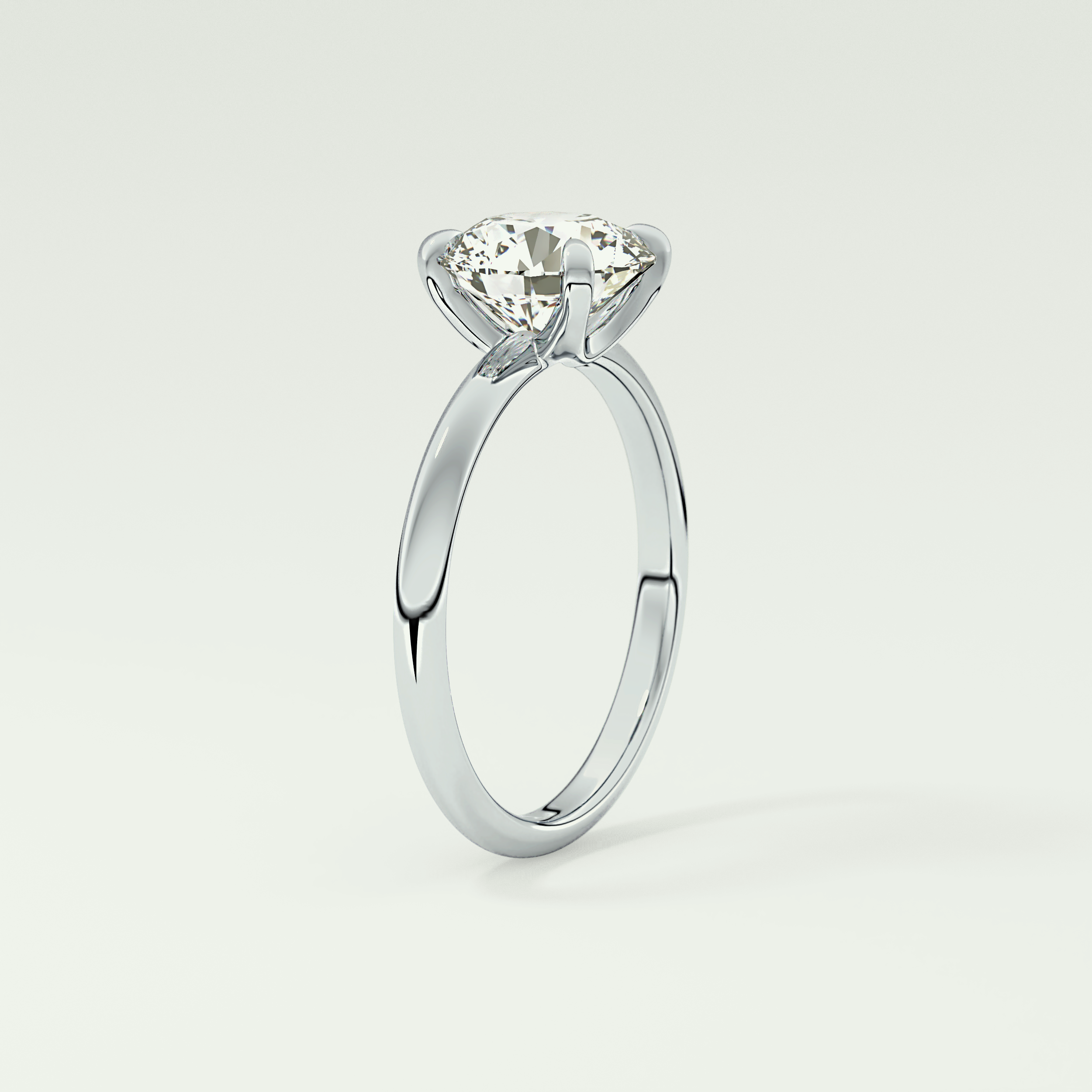 2.0 CT Round Cut Solitaire Lab-Grown Diamond Engagement Ring 17