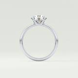 2.0 CT Round Cut Solitaire Lab-Grown Diamond Engagement Ring 18